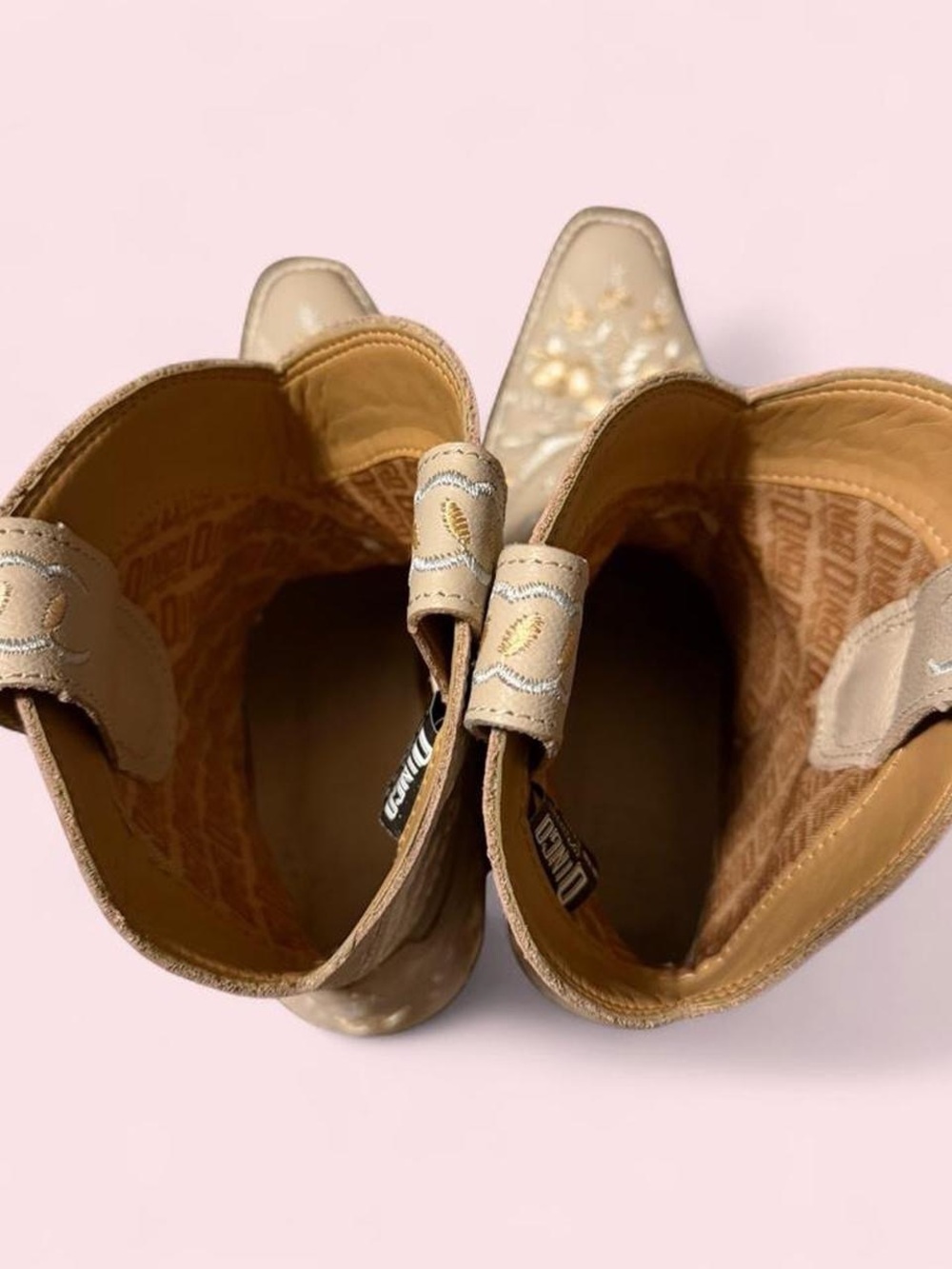 dingo Sand Floral Embroidered Western Booties - Picture 5 of 8